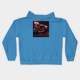 Cyberpunk Tokyo Ramen Food Truck Kids Hoodie